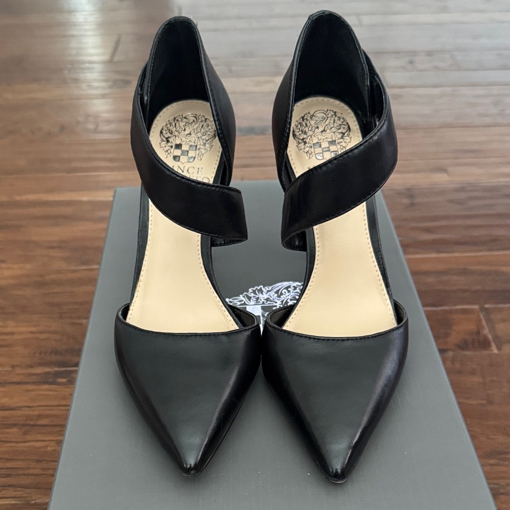 Vince Camuto Black Strappy Heels